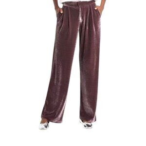 NWT A New Day Velvet trouser pants in mauve, size 2